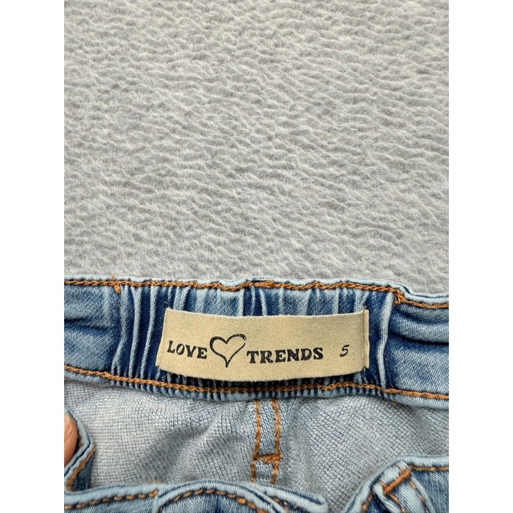 Love Friends Light Wash Bow Cargo Jeans Women Wide Leg Coquette Streetwear Denim - Picture 8 of 11